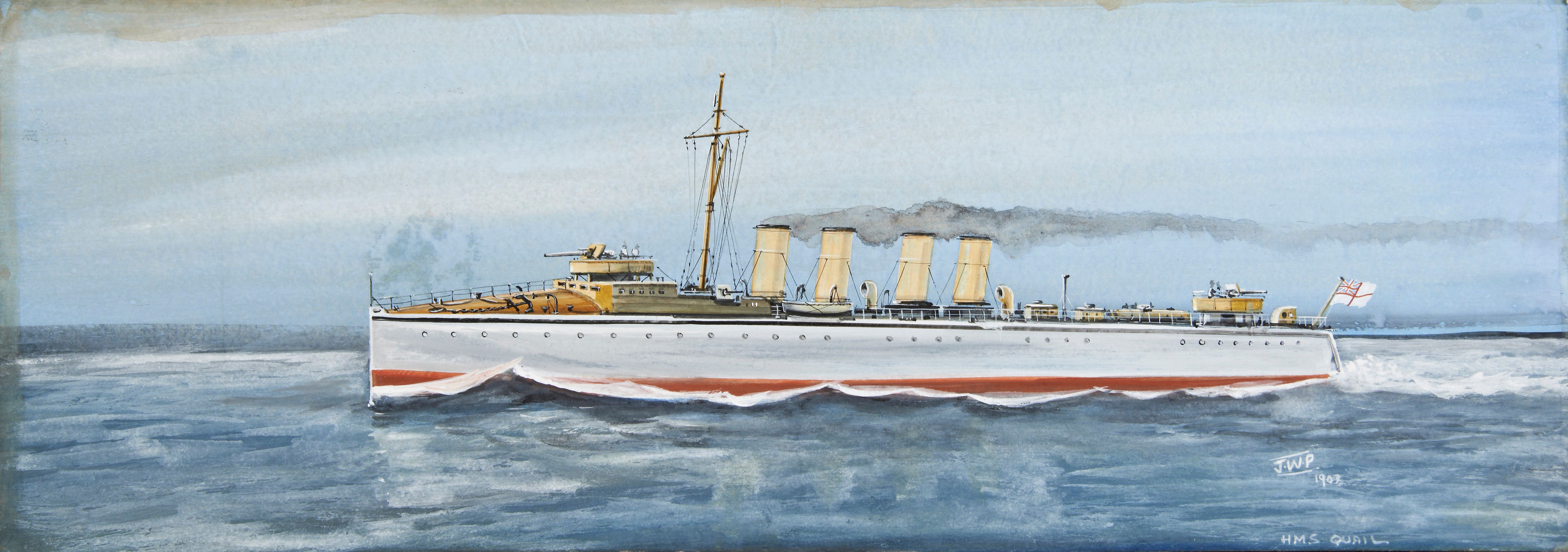 CHRISTOPHER CLARKE ANTIQUES ? HMS Quail’ by Harry Price.jpg